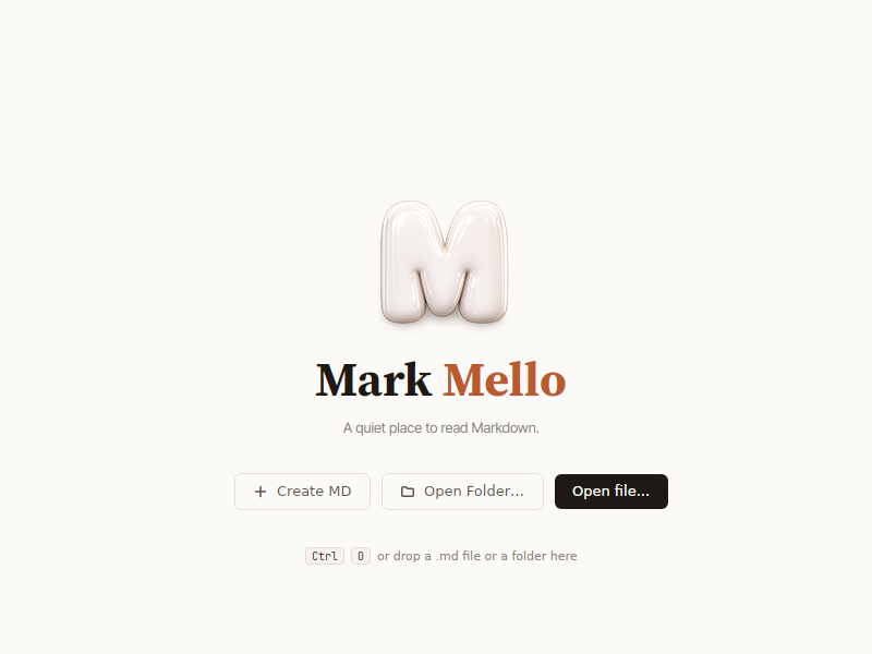 Screenshot of MarkMello