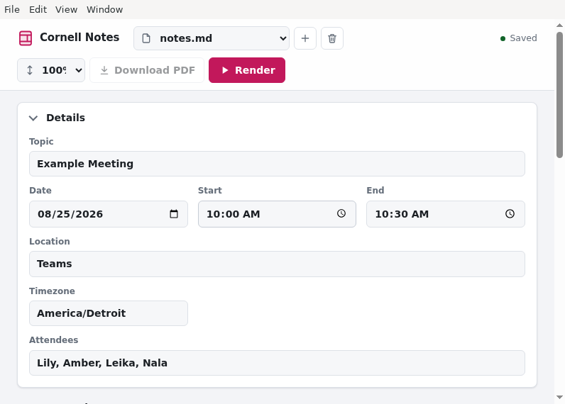 Screenshot of Markdown_Cornell_Notes