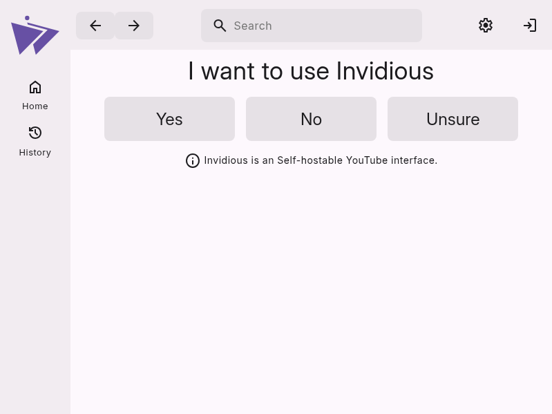 Screenshot of Materialious