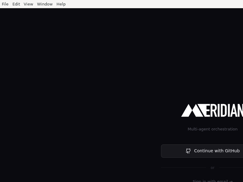 Screenshot of Meridian