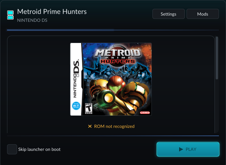 Screenshot of MetroidPrimeHuntersRecomp