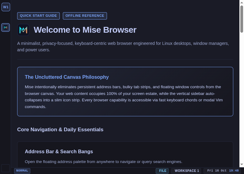 Screenshot of Mise_Browser