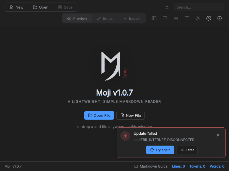 Screenshot of Moji