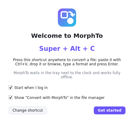 Screenshot of MorphTo