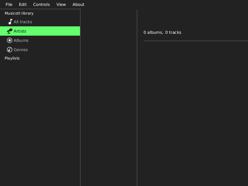 Screenshot of Musicott