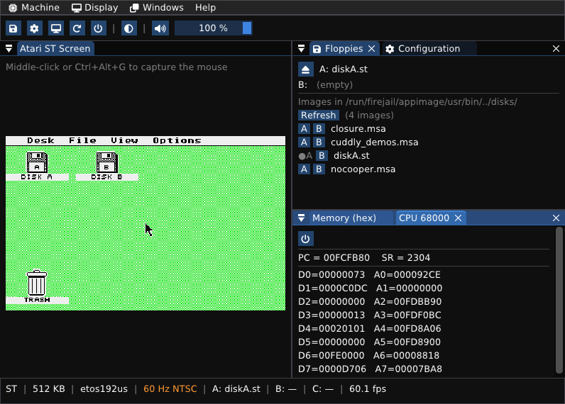 Screenshot of NeoST