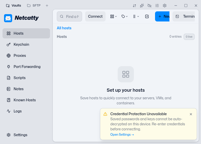 Screenshot of Netcatty