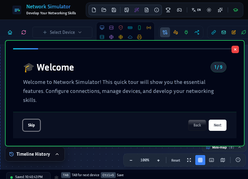 Screenshot of Network_Simulator