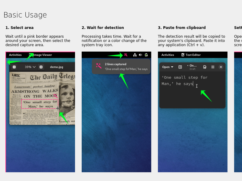 Screenshot of NormCap