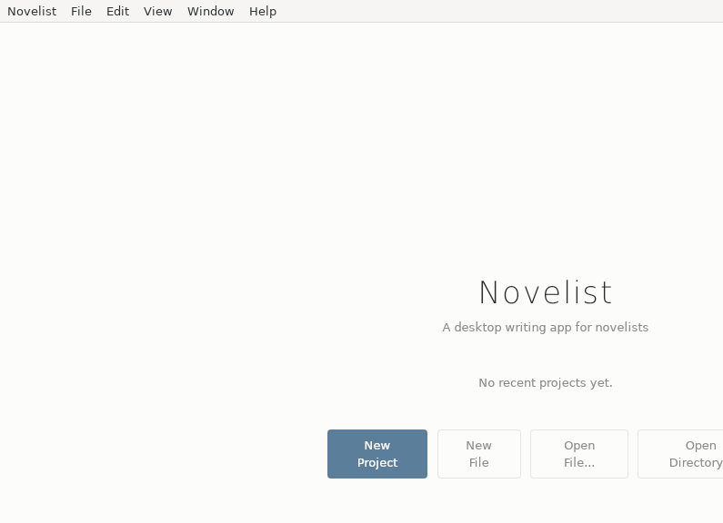 Screenshot of Novelist