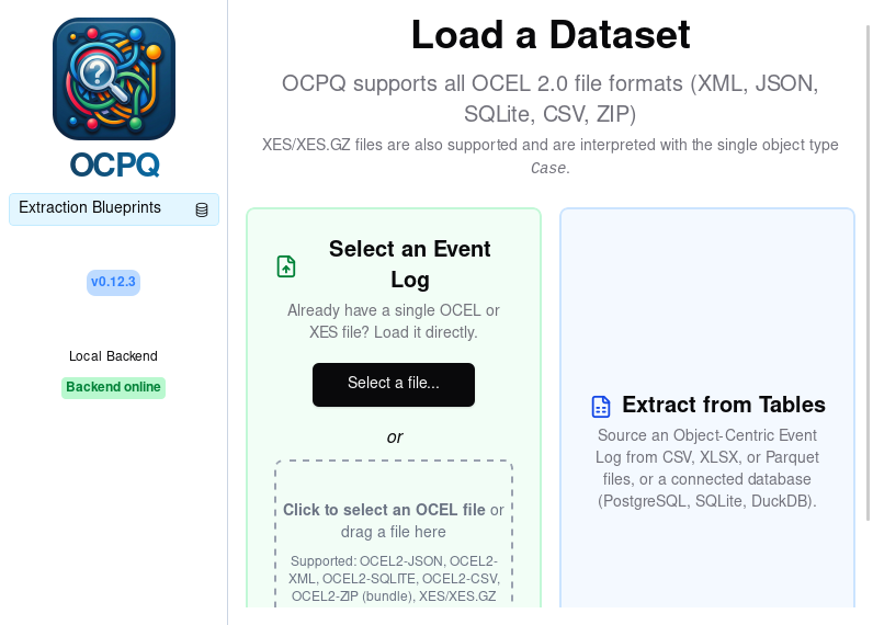 Screenshot of OCPQ