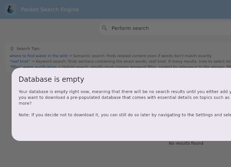 Screenshot of Offline_Search_Engine