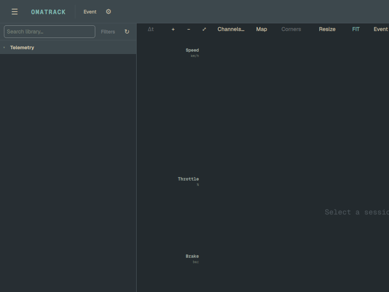 Screenshot of Omatrack