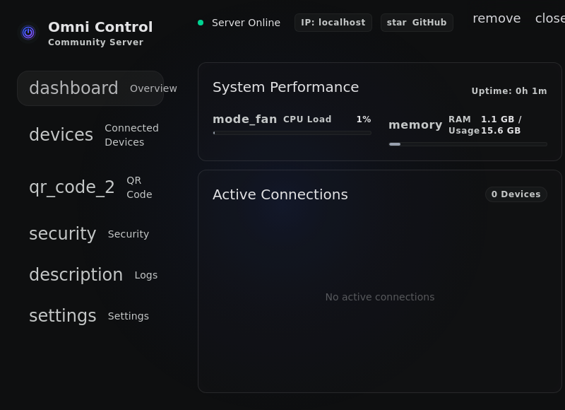 Screenshot of Omni_Control