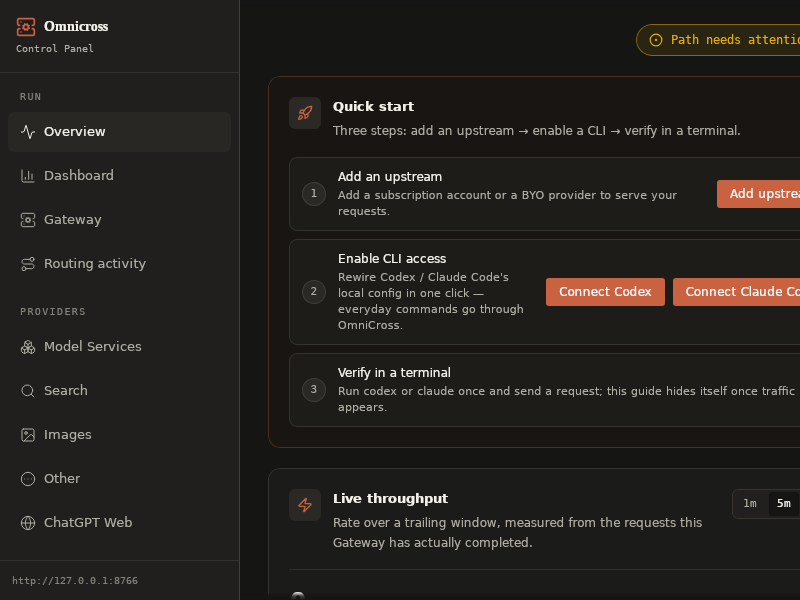 Screenshot of Omnicross