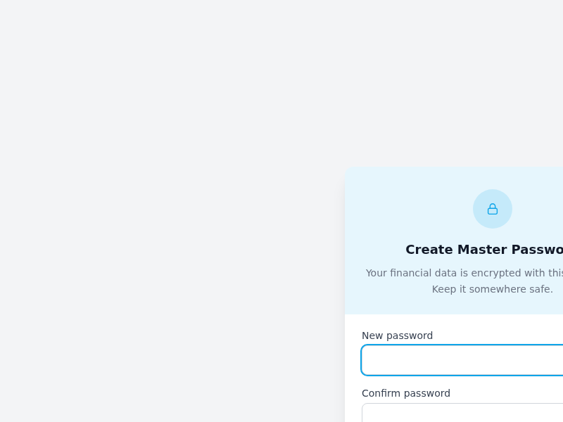 Screenshot of OneFinance