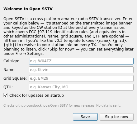 Screenshot of Open-SSTV