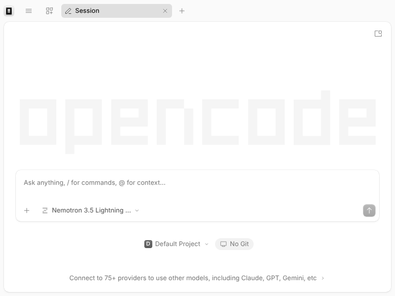 Screenshot of OpenCode_Beta
