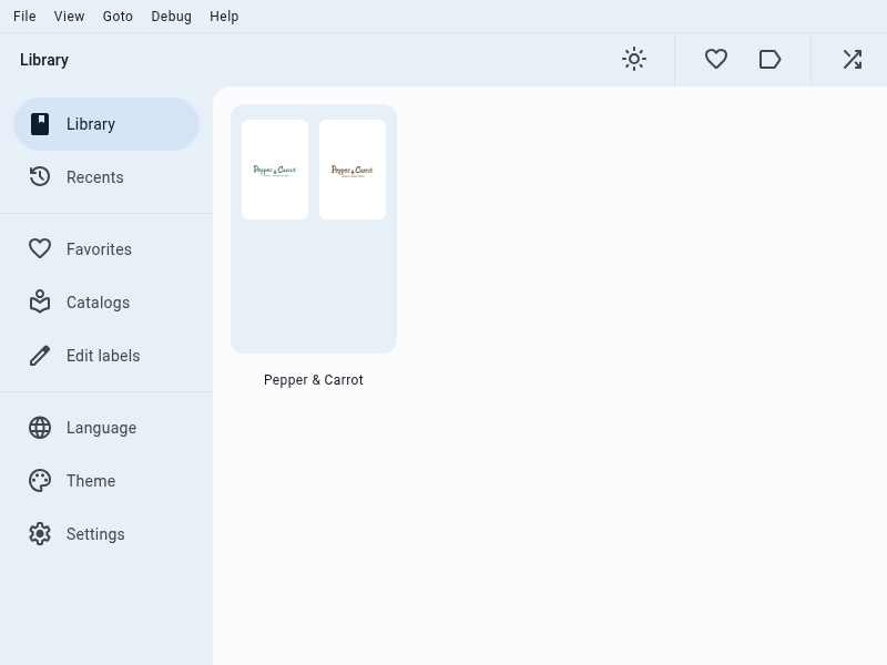 Screenshot of OpenComic