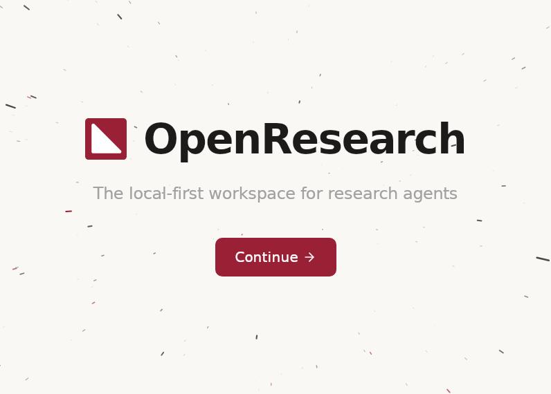 Screenshot of OpenResearch