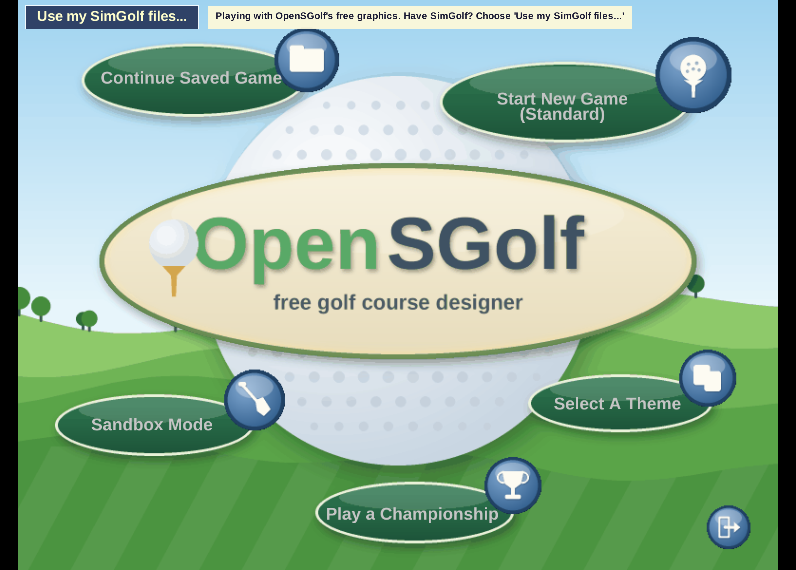 Screenshot of OpenSGolf