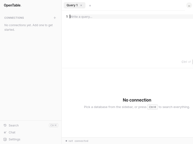 Screenshot of OpenTable