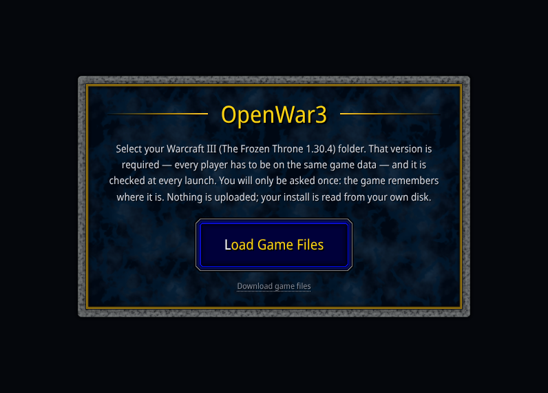 Screenshot of OpenWar3