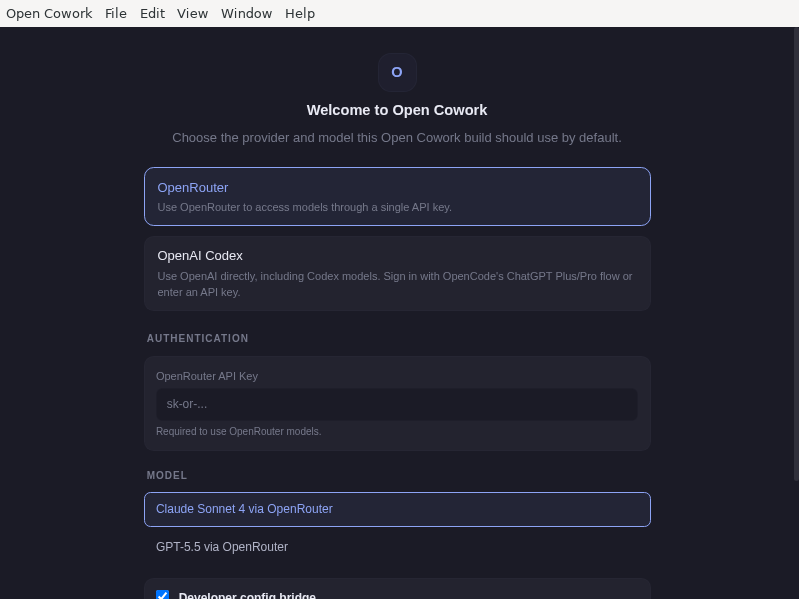 Screenshot of Open_Cowork