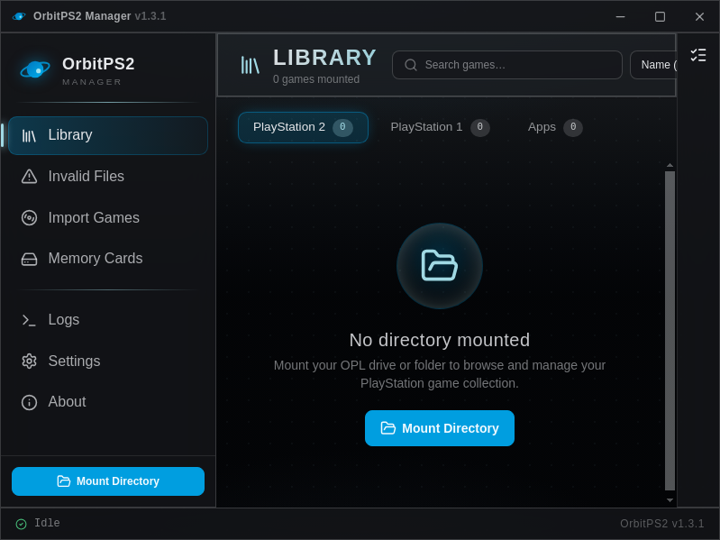 Screenshot of OrbitPS2Manager