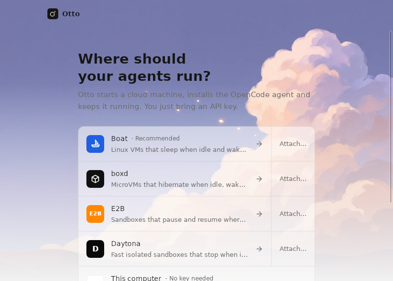 Screenshot of Otto