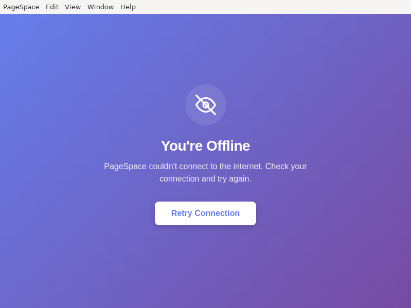 Screenshot of PageSpace