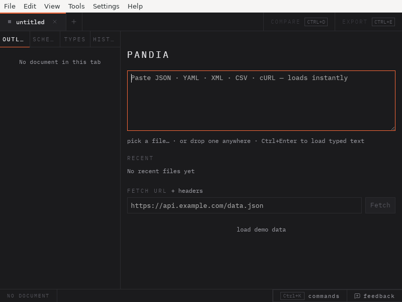 Screenshot of Pandia