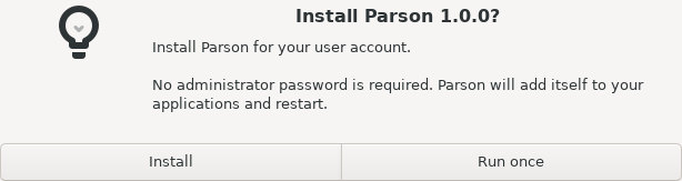 Screenshot of Parson
