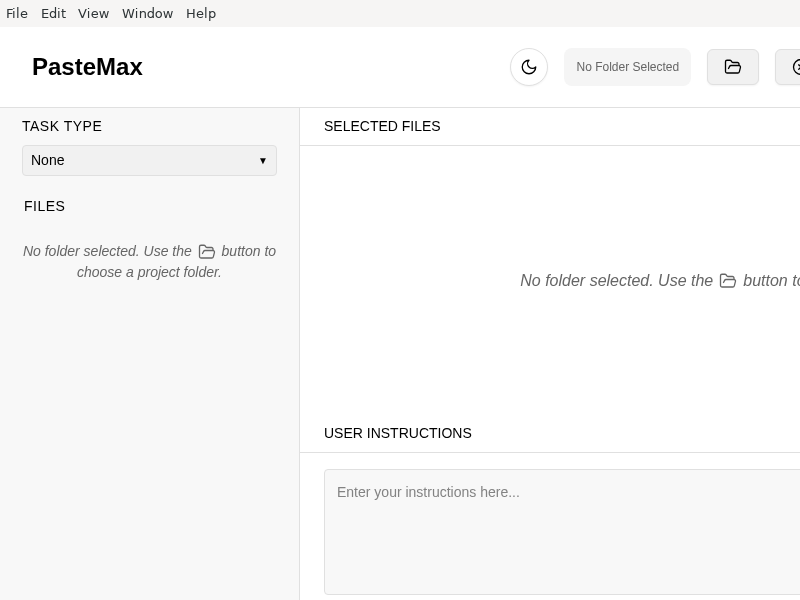 Screenshot of PasteMax