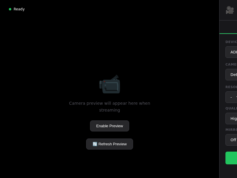 Screenshot of PopDroidCam