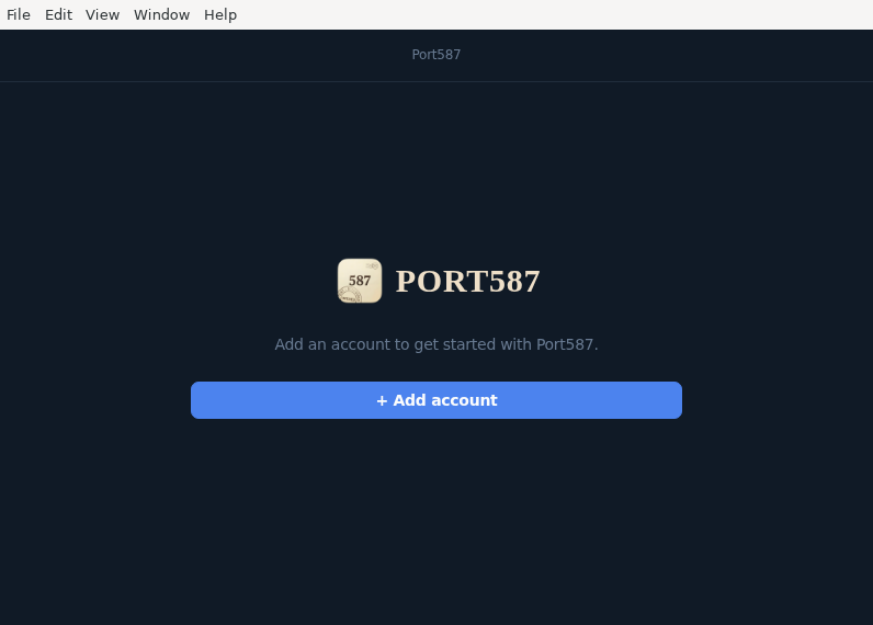 Screenshot of Port587
