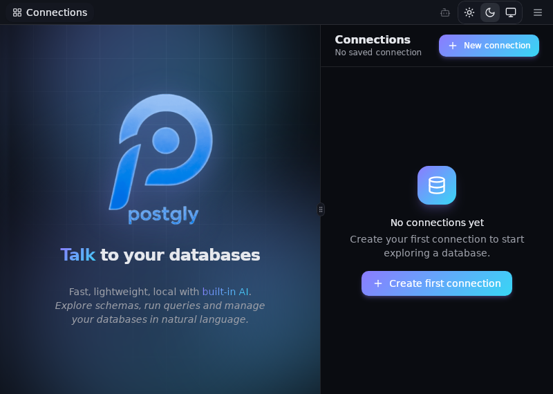 Screenshot of Postgly