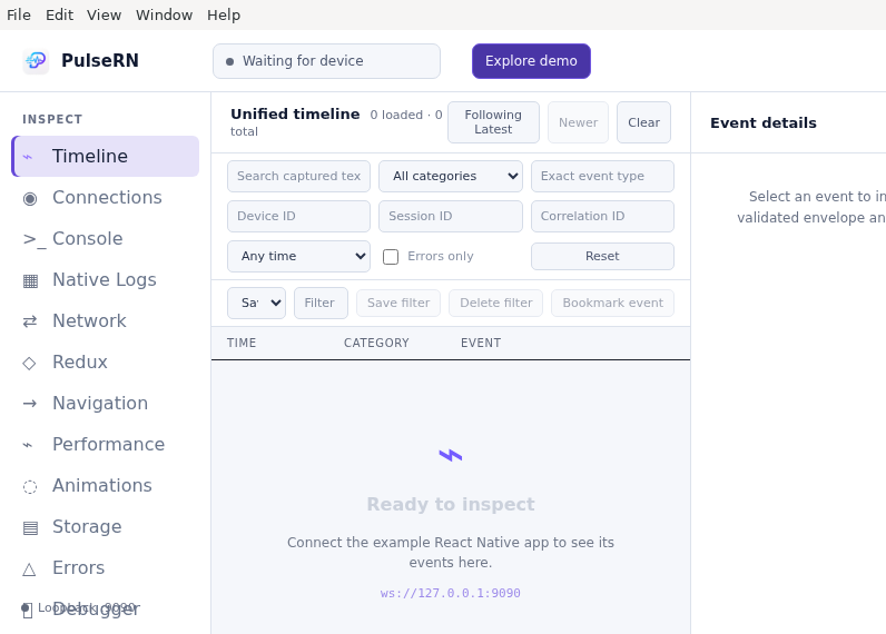 Screenshot of PulseRN