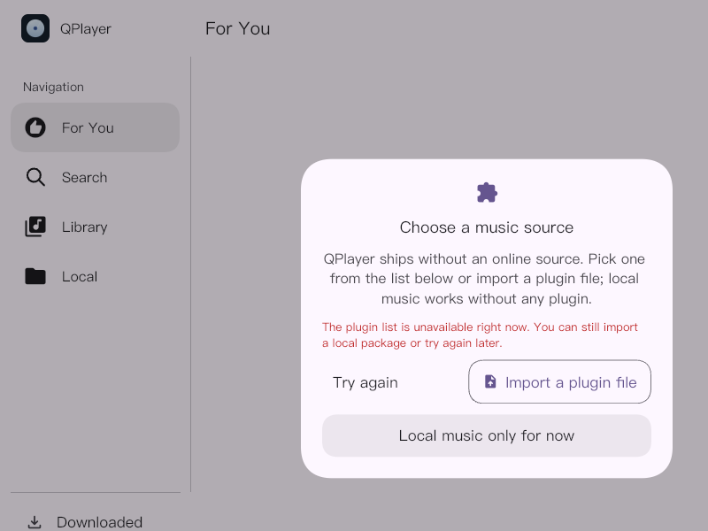 Screenshot of QPlayer