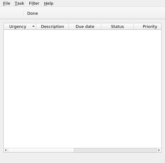 Screenshot of QTaskWarrior