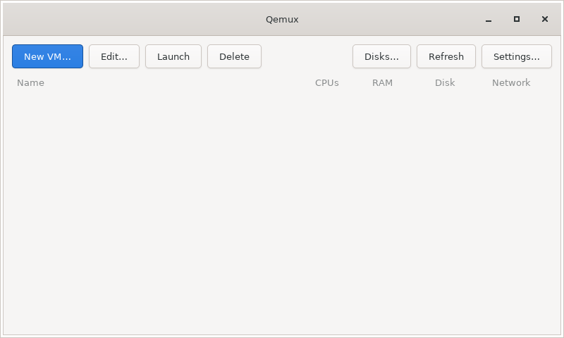 Screenshot of Qemux