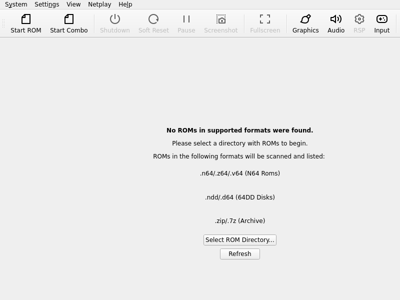 Screenshot of RMG