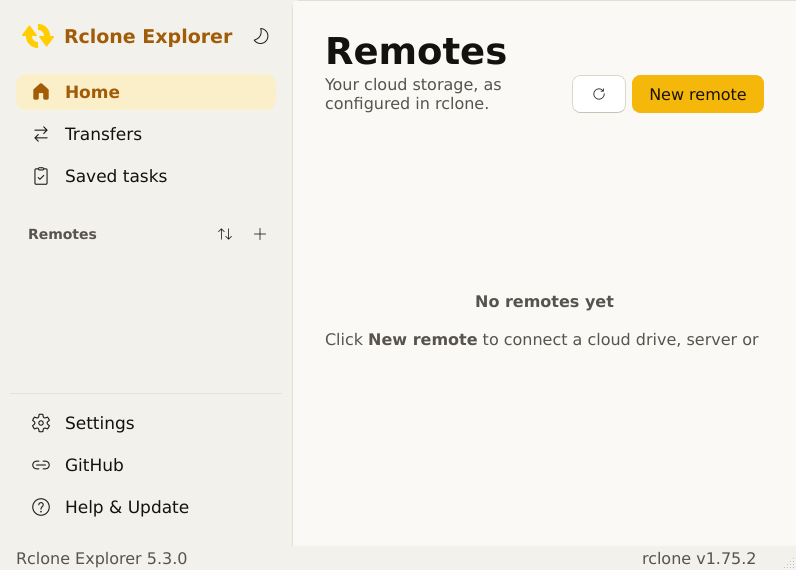 Screenshot of Rclone_Explorer