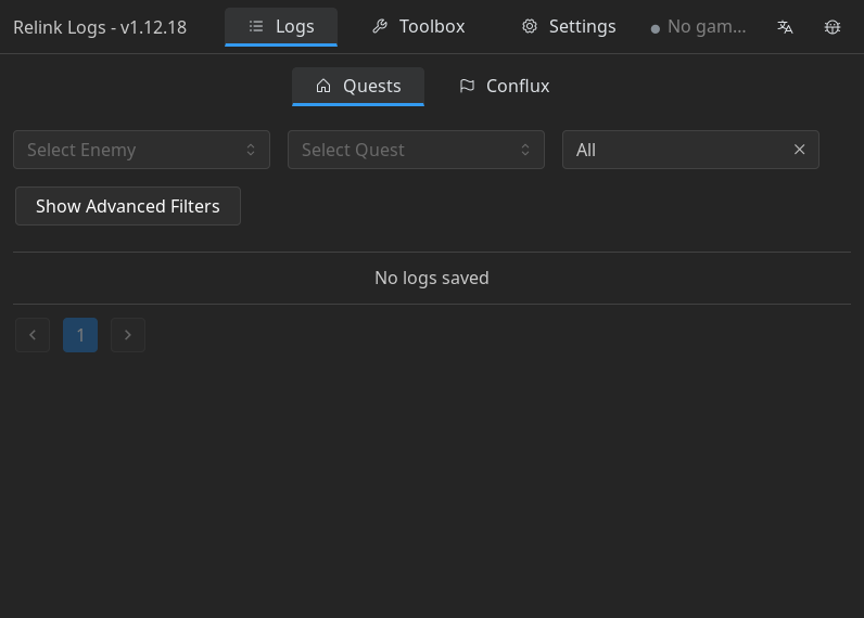 Screenshot of Relink_Logs