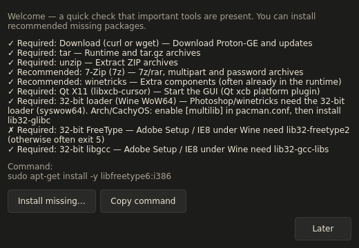Screenshot of Rezeptor
