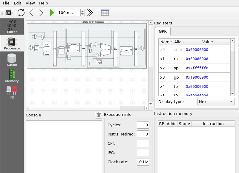 Screenshot of Ripes