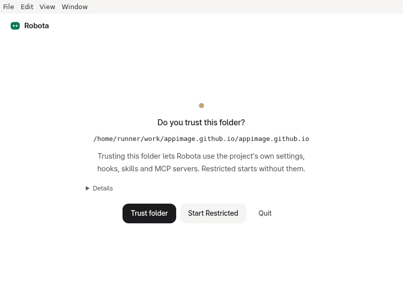 Screenshot of Robota