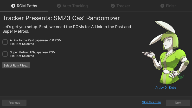 Screenshot of SMZ3Randomizer