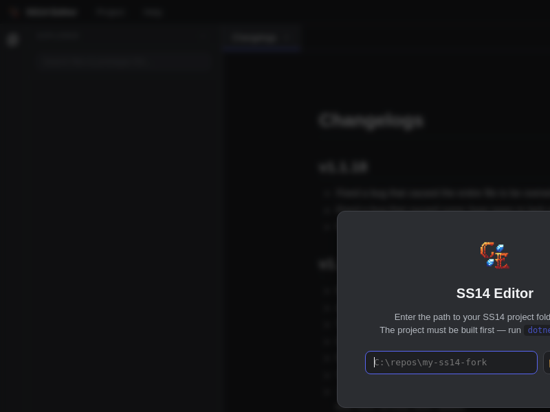 Screenshot of SS14_Editor