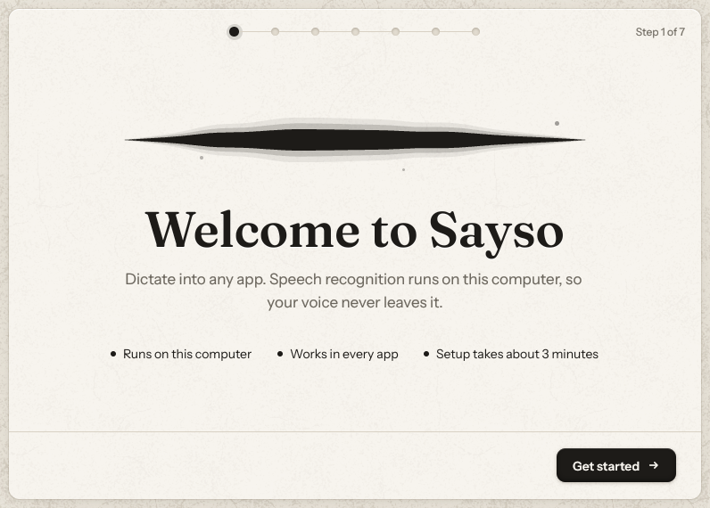 Screenshot of Sayso